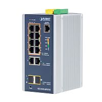 IGS-5225-8P2T2S Коммутатор промышленный управляемый L2+, PoE+ 8 портов RJ45 10/100/1000 Мб/с, 2 порта RJ45 10/100/1000 Мб/с, 2 порта SFP 1000/2.5G, крепление на DIN-рейку или стену
