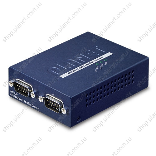 Преобразователь Modbus RTU в TCP 2 порта RS232/422/485, 1 порт RJ45 100Мбит/с Преобразователь Modbus RTU в TCP 2 порта RS232/422/485, 1 порт RJ45 100Мбит/с MG-120