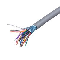 Кабель коммуникационный 25 проводов, бухта 50м, экранированный, серый CCC25GG