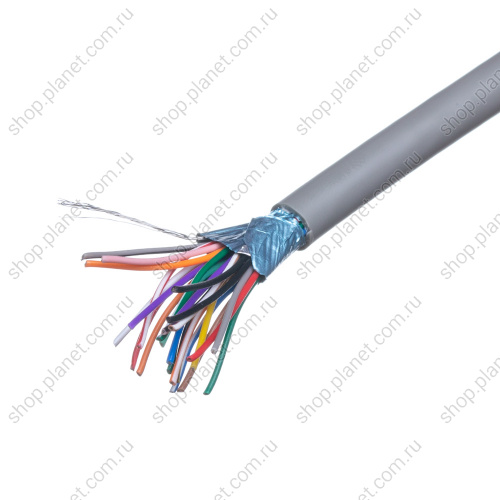 Кабель коммуникационный 25 проводов, бухта 50м, экранированный, серый CCC25GG