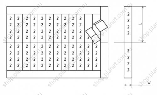 Маркер записная книжка цифры 1-45 WMB-3 фото 3