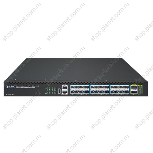 Коммутатор управляемый L3, стекируемый, 24 порта SFP+ 10G, 2 порта QSFP28 40G/100G фото 3 XGS-6350-24X2C Коммутатор управляемый L3, стекируемый, 24 порта SFP+ 10G, 2 порта QSFP28 40G/100G фото 3