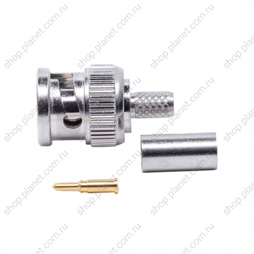 Разъем BNC вилка на кабель RG-58, обжимной фото 4 Разъем BNC вилка на кабель RG-58, обжимной BNC-C58P фото 4