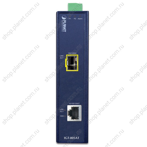Медиаконвертер промышленный с SFP портом 100/1000 Мб/с, RJ45 10/100/1000 Мб/с фото 2 Медиаконвертер промышленный с SFP портом 100/1000 Мб/с, RJ45 10/100/1000 Мб/с IGT-805AT фото 2