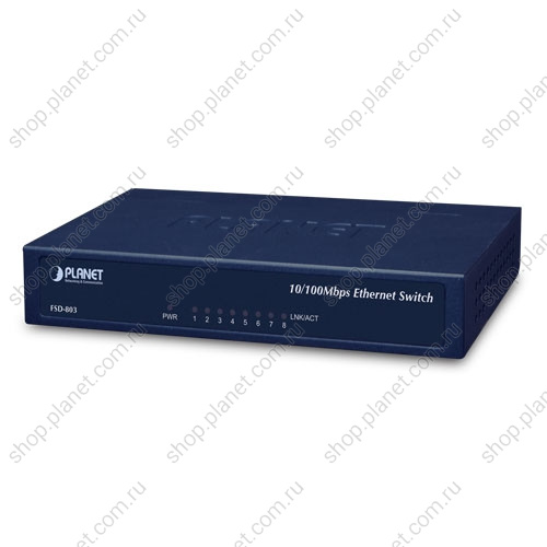 Коммутатор неуправляемый 8 портов RJ45 10/100 Мб/с FSD-803 Коммутатор неуправляемый 8 портов RJ45 10/100 Мб/с