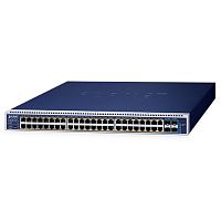 GS-6322-48UP4X Коммутатор управляемый L3, PoE+ 48 портов RJ45 10/100/1000 Мб/с, 4 порта SFP+ 10G, 2 слота для блоков питания