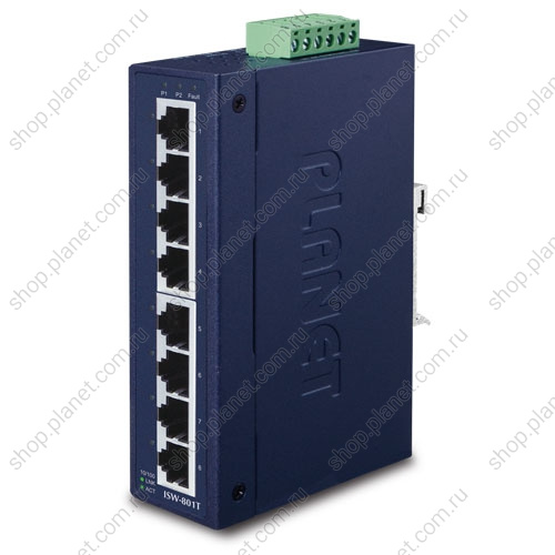 Коммутатор промышленный 8 портов RJ45 10/100 Мб/с Коммутатор промышленный 8 портов RJ45 10/100 Мб/с ISW-801T