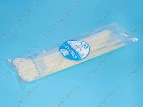 Стяжка 368х3,6мм, белая, упак. 100 шт. CV-368S