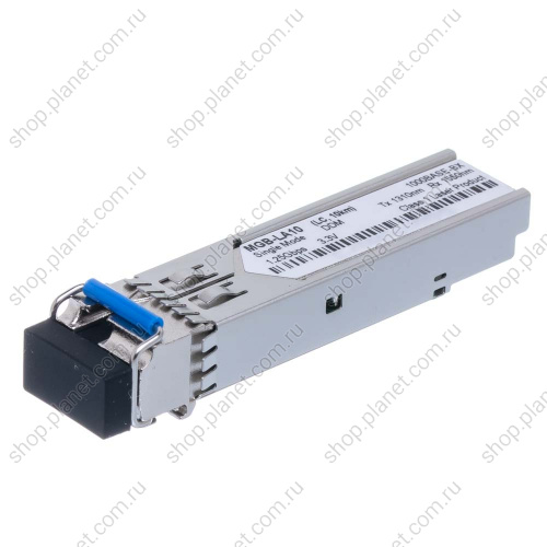 SFP модуль оптический LC 1000 Мб/с, TX 1310 нм, RX 1550 нм, 10 км, одномодовый MGB-LA10