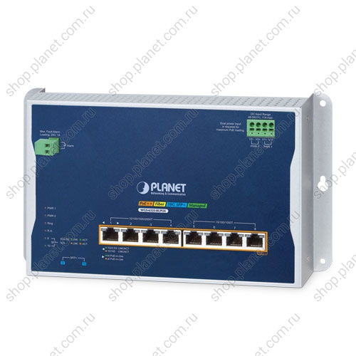 Коммутатор промышленный управляемый L3, PoE++ 4 порта RJ45 10/100/1000/2/5G, PoE++ 4 порта RJ45 10/100/1000 Мб/с, 2 порта SFP+ 10G, настенный Коммутатор промышленный управляемый L3, PoE++ 4 порта RJ45 10/100/1000/2/5G, PoE++ 4 порта RJ45 10/100/1000 Мб/с, 2 порта SFP+ 10G, настенный WGS-6325-8UP2X