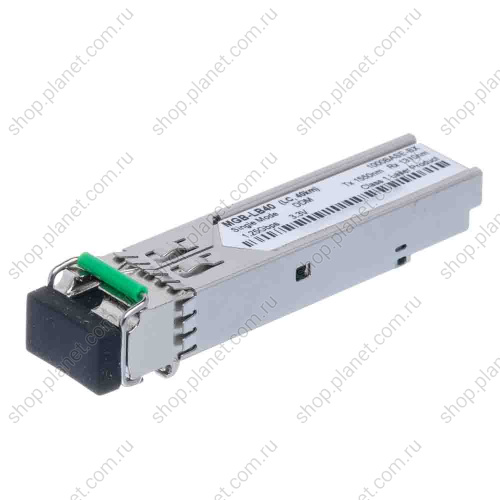 SFP модуль оптический LC 1000 Мб/с, TX 1550 нм, RX 1310 нм, WDM, 40 км, одномодовый SFP модуль оптический LC 1000 Мб/с, TX 1550 нм, RX 1310 нм, WDM, 40 км, одномодовый MGB-LB40