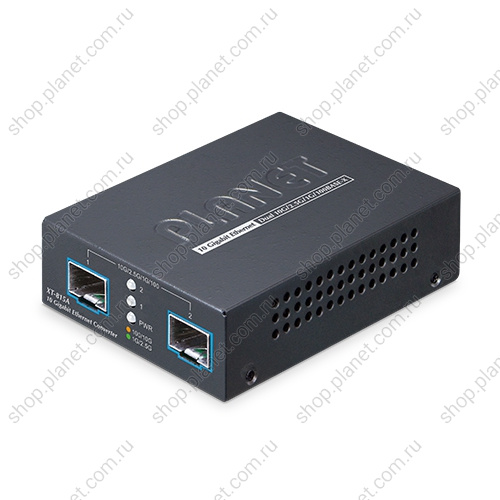 Медиаконвертер с 2 SFP+ портами 100/1000/2.5G/10G Медиаконвертер с 2 SFP+ портами 100/1000/2.5G/10G XT-815A