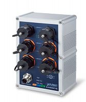 IGS-604HPT-RJ Коммутатор промышленный управляемый L2+, PoE+ 4 порта 10/100/1000 Мб/с, 2 порта 10/100/1000 Мб/с, IP67, крепление на DIN-рейку или на стену