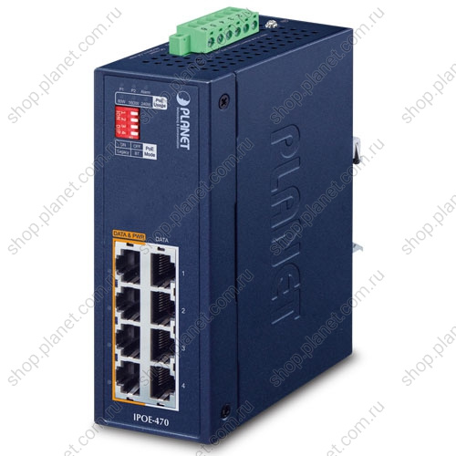 Инжектор питания РоЕ++ промышленный, 4 порта RJ45 10/100/1000/2.5G Инжектор питания РоЕ++ промышленный, 4 порта RJ45 10/100/1000/2.5G IPOE-470