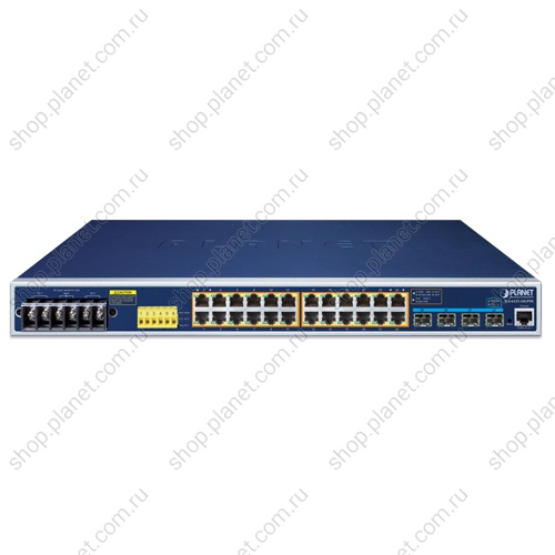 Коммутатор промышленный управляемый L3, PoE++ 24 порта RJ45 10/100/1000 Мб/с, 4 слота SFP+ 10G фото 2 Коммутатор промышленный управляемый L3, PoE++ 24 порта RJ45 10/100/1000 Мб/с, 4 слота SFP+ 10G IGS-6325-24UP4X фото 2