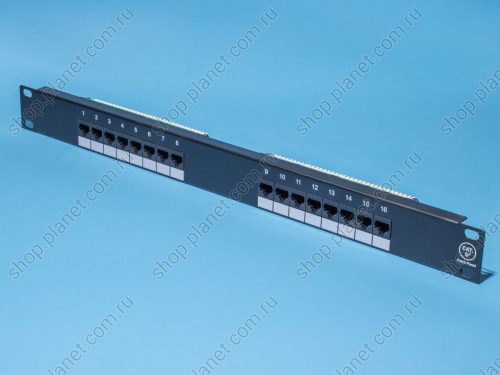 Патч-панель 16 портов RJ-45, кат. 5е, тип KRONE фото 2 Патч-панель 16 портов RJ-45, кат. 5е, тип KRONE PP1-168 фото 2