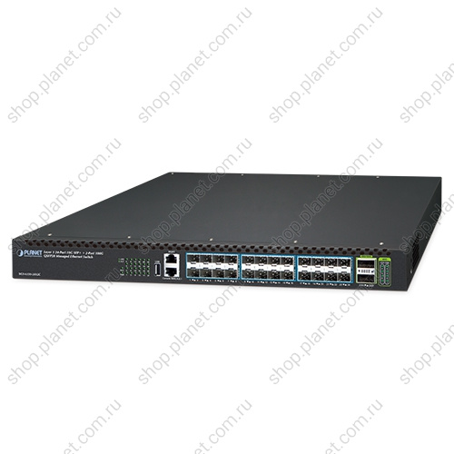 Коммутатор управляемый L3, стекируемый, 24 порта SFP+ 10G, 2 порта QSFP28 40G/100G XGS-6350-24X2C Коммутатор управляемый L3, стекируемый, 24 порта SFP+ 10G, 2 порта QSFP28 40G/100G