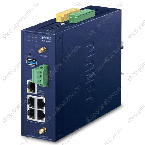 VPN шлюз с поддержкой Wi-Fi промышленный, 5 портов RJ45 10/100/1000 Мб/с фото 4 VPN шлюз с поддержкой Wi-Fi промышленный, 5 портов RJ45 10/100/1000 Мб/с IVR-300W фото 4