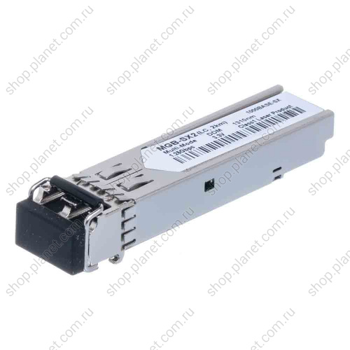 SFP модуль оптический LC duplex 1000 Мб/с, 1310 нм, 2 км, многомодовый MGB-SX2