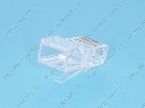 Вилка RJ-45, 8P8C для круглого кабеля, 3 зубца, тип Х фото 2 Вилка RJ-45, 8P8C для круглого кабеля, 3 зубца, тип Х TPR-8P8C-S3 фото 2