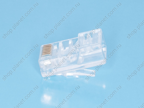 Вилка RJ-45, 8P8C для круглого одножильного кабеля TPR-8P8C-S2 фото 4
