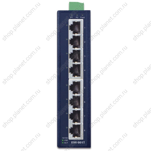 Коммутатор промышленный 8 портов RJ45 10/100 Мб/с фото 3 Коммутатор промышленный 8 портов RJ45 10/100 Мб/с ISW-801T фото 3