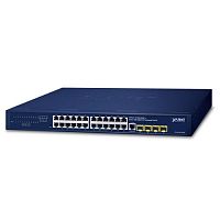 GS-4210-24T4S Коммутатор управляемый L2, 4 порта SFP 100/1000 Мб/с, 24 порта RJ45 10/100/1000 Мб/с 