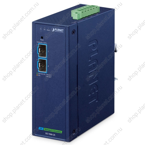 Медиаконвертер промышленный с 2 SFP+ портами 10G Медиаконвертер промышленный с 2 SFP+ портами 10G IXT-900-2X