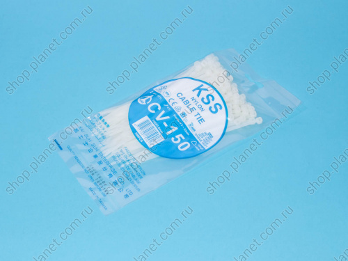 Стяжка 150х3,6мм, белая, упак. 100 шт. CV-150