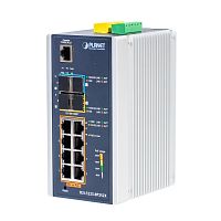IGS-5225-8P2S2X Коммутатор промышленный управляемый L3, PoE+ 8 портов 10/100/1000 Мб/с, 2 порта SFP 2.5G, 2 порта SFP+ 10G, крепление на DIN-рейку или на стену