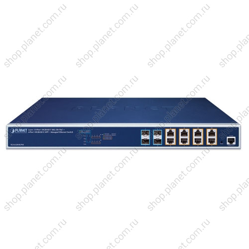 Коммутатор управляемый L3, PoE+ 8 портов RJ45 10G, 4 порта SFP+ 10G фото 2 Коммутатор управляемый L3, PoE+ 8 портов RJ45 10G, 4 порта SFP+ 10G XGS-6320-8UP4X фото 2