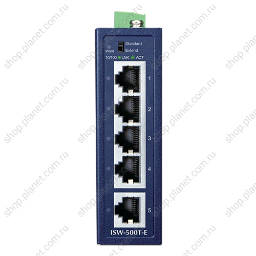 Коммутатор промышленный 5 портов RJ45 10/100 мб/с, компактный фото 2 Коммутатор промышленный 5 портов RJ45 10/100 мб/с, компактный ISW-500T-E фото 2