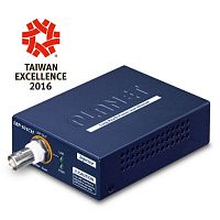 PоE инжектор Planet до 1000м по коксиальному кабелю 1 порт 10/100 Мб/с, 1 порт BNC 75 Ом LRP-101CH