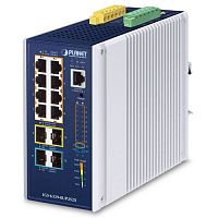 IGS-6329-8UP2S2X Коммутатор промышленный управляемый L3, PoE++ 8 портов RJ45 10/100/1000 Мб/с, 2 порта SFP 1000/2.5G, 2 порта SFP+ 10G, крепление на DIN-рейку или на стену