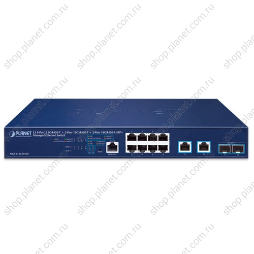 Коммутатор управляемый L3, 2 порта SFP+ 1000/10G, 8 портов RJ45 10/100/1000/2.5G, 2 порта RJ45 100/1000/2.5G /5G/10G фото 2 MGS-6311-10T2X Коммутатор управляемый L3, 2 порта SFP+ 1000/10G, 8 портов RJ45 10/100/1000/2.5G, 2 порта RJ45 100/1000/2.5G /5G/10G фото 2
