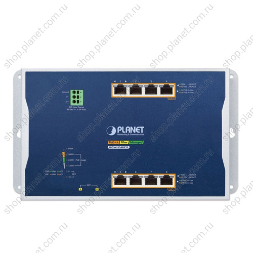 Коммутатор промышленный управляемый L2+, PoE++ 4 порта RJ45 10/100/1000 Мб/с, PoE+ 4 порта RJ45 10/100/1000 Мб/с, 2 порта SFP 100/1000 Мб/с, настенный фото 2 Коммутатор промышленный управляемый L2+, PoE++ 4 порта RJ45 10/100/1000 Мб/с, PoE+ 4 порта RJ45 10/100/1000 Мб/с, 2 порта SFP 100/1000 Мб/с, настенный WGS-4215-8HP2S фото 2