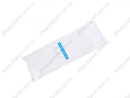 Стяжка 200x2,5мм, белая, упак. 100 шт. ET-3x200