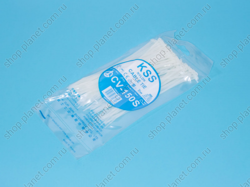 Стяжка 150х2,5мм, белая, упак. 100 шт. CV-150S