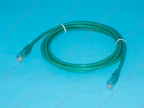 Патч-корд (шнур) RJ-45 - RJ-45 кат.5е, 2м, зеленый Патч-корд (шнур) RJ-45 - RJ-45 кат.5е, 2м, зеленый SC03-8P8C2-E