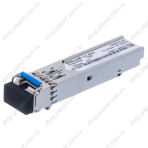SFP модуль оптический LC 1000 Мб/с, TX 1310 нм, RX 1550 нм, WDM, 40 км, одномодовый SFP модуль оптический LC 1000 Мб/с, TX 1310 нм, RX 1550 нм, WDM, 40 км, одномодовый MGB-LA40