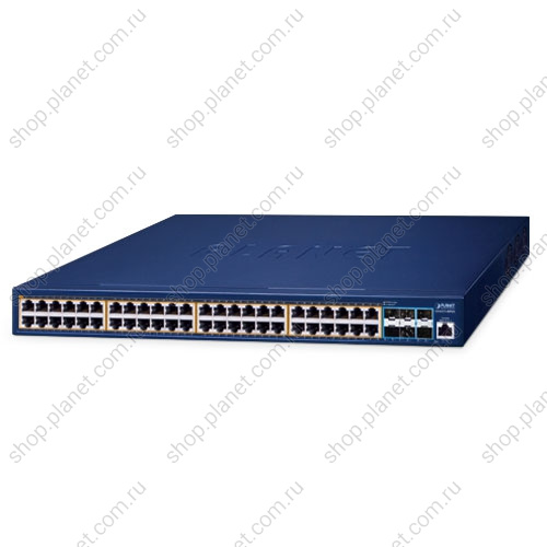 Коммутатор управляемый L3, PoE 48 портов RJ45 10/100/1000 Мб/, 6 портов SFP+ 10G Коммутатор управляемый L3, PoE 48 портов RJ45 10/100/1000 Мб/, 6 портов SFP+ 10G GS-6311-48P6X