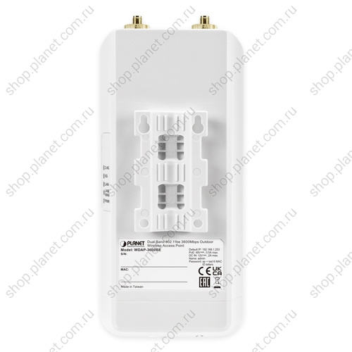 Точка доступа WiFi 7 уличная с поддержкой PoE, 2.4 / 5 ГГЦ, 802.11be, 3600 Мб/с, 2 порта RJ45 10/100/1000 Мб/с фото 3 Точка доступа WiFi 7 уличная с поддержкой PoE, 2.4 / 5 ГГЦ, 802.11be, 3600 Мб/с, 2 порта RJ45 10/100/1000 Мб/с WDAP-3600BE фото 3
