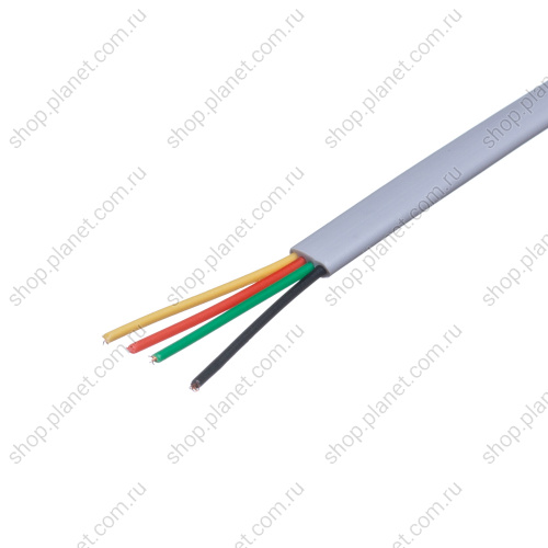 Кабель телефонный 4 провода, серый TC4-26T-G-CH