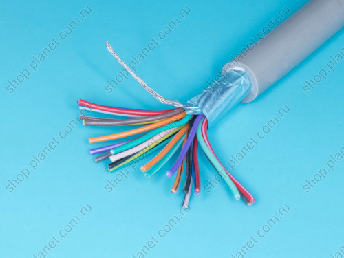 Кабель коммуникационный 25 проводов, бухта 50м, экранированный, серый CCC25GG фото 2