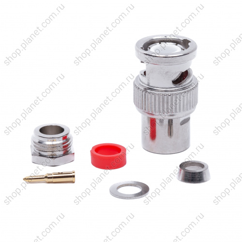 Разъем BNC вилка на кабель RG-58,  пайка BNC-S58P фото 5