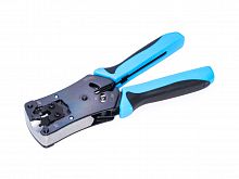 Инструмент для обжима разъемов RJ-10,11,12,45 c храповым механизмом, профессиональные HT-N468B