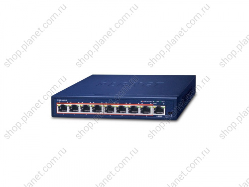 Коммутатор неуправляемый РоЕ 8 портов RJ45 10/100/1000 Мб/с, 1 порт RJ45 10/100/1000 Мб/с, с поддержкой VLAN Коммутатор неуправляемый РоЕ 8 портов RJ45 10/100/1000 Мб/с, 1 порт RJ45 10/100/1000 Мб/с, с поддержкой VLAN GSD-908HP