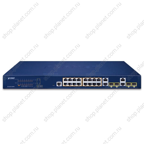 Коммутатор управляемый L2, PoE 16 портов RJ45 10/100/1000 Мб/с, 4 комбо порта RJ-45/SFP 100/1000 Мб/с фото 2 Коммутатор управляемый L2, PoE 16 портов RJ45 10/100/1000 Мб/с, 4 комбо порта RJ-45/SFP 100/1000 Мб/с GS-4210-16P4C фото 2