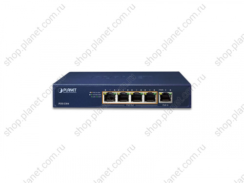 Удлинитель РоЕ по кабелю UTP до 200 м, вход 1 порт RJ45 10/100/1000 Мб/с 802.3bt, выход 4 порта RJ45 10/100/1000 Мб/с 802.3af/802.3at фото 3 Удлинитель РоЕ по кабелю UTP до 200 м, вход 1 порт RJ45 10/100/1000 Мб/с 802.3bt, выход 4 порта RJ45 10/100/1000 Мб/с 802.3af/802.3at POE-E304 фото 3