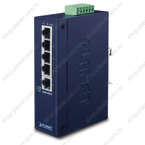 Коммутатор промышленный 5 портов RJ45 10/100 Мб/с Коммутатор промышленный 5 портов RJ45 10/100 Мб/с ISW-501T